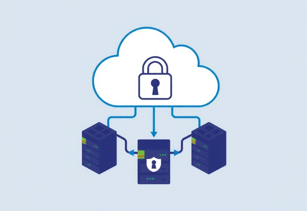 Cloud infrastructure with secure data flow
