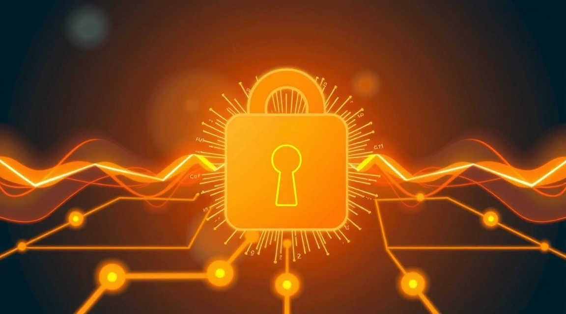 Digital lock with cyber security theme